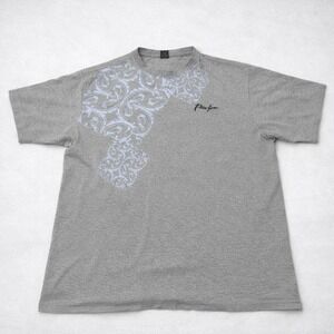 Phat Farm T Shirt Mens XL Gray Graphic Logo Streetwear Y2K Short Sleeve